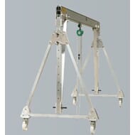 Portalkran aluminium flyttbar med last