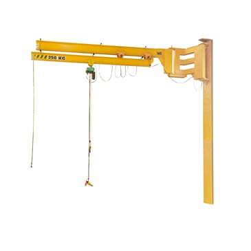 Søylesvingkran med teleskop arm