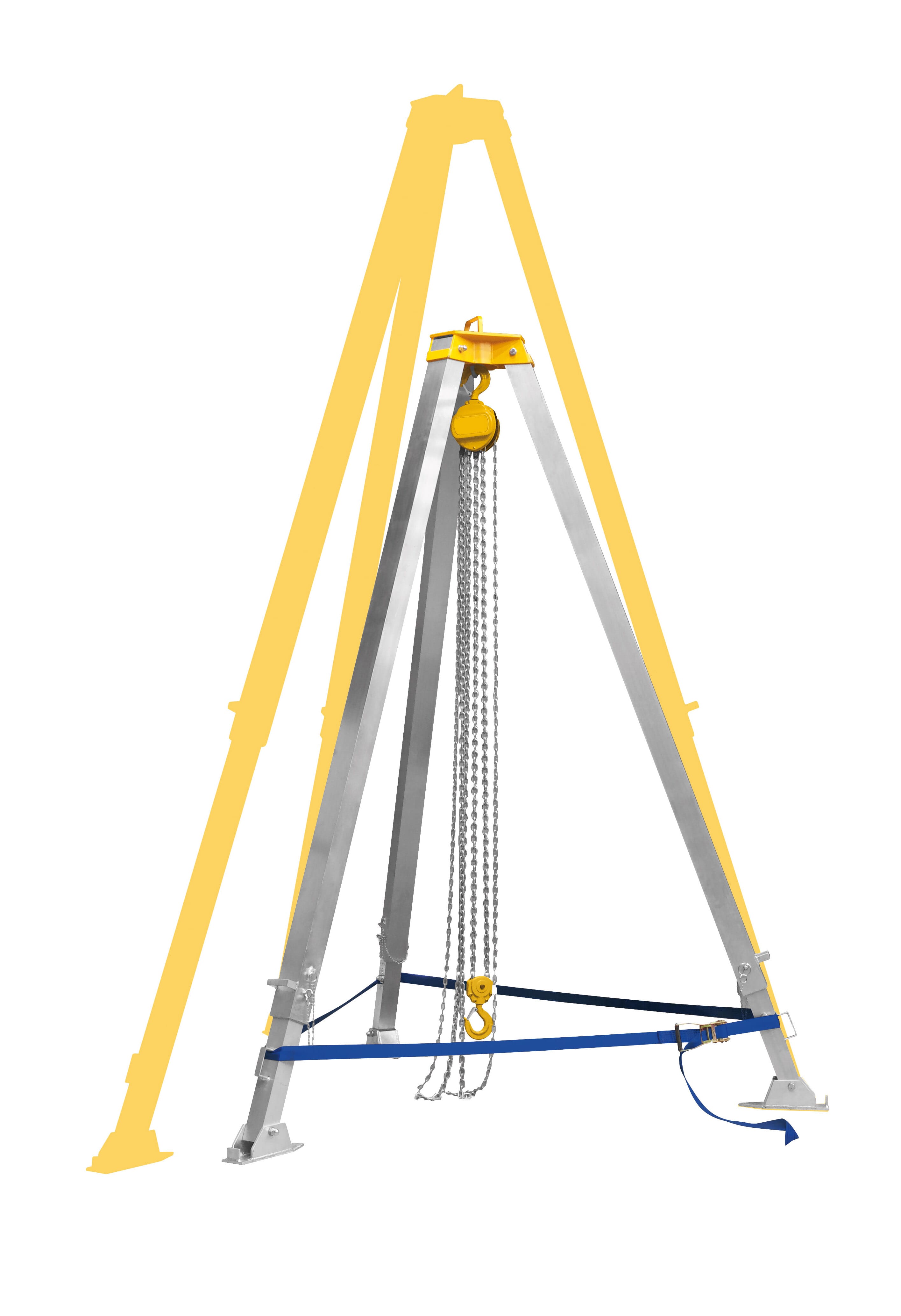 Tripod stativ for underjordisk arbeid - BRETTEVILLE TALJER & MASKINER AS