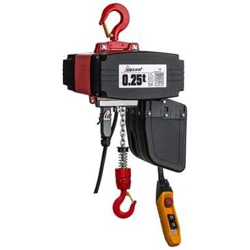 Elektrisk talje 250 kg - 1 tonn 230v 1 fas med 2 hastigheter