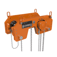 Kombinert talje og løpekatt med ultra lav byggehøyde