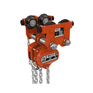 Kombinert talje og løpekatt manuell eller kjettingdrevet